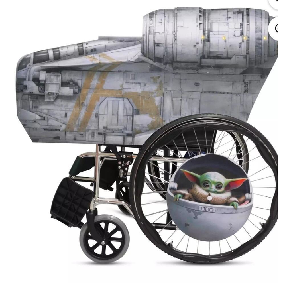 Disney Star Wars Mandalorian Grogu Wheelchair Halloween Costume Cover Wrap